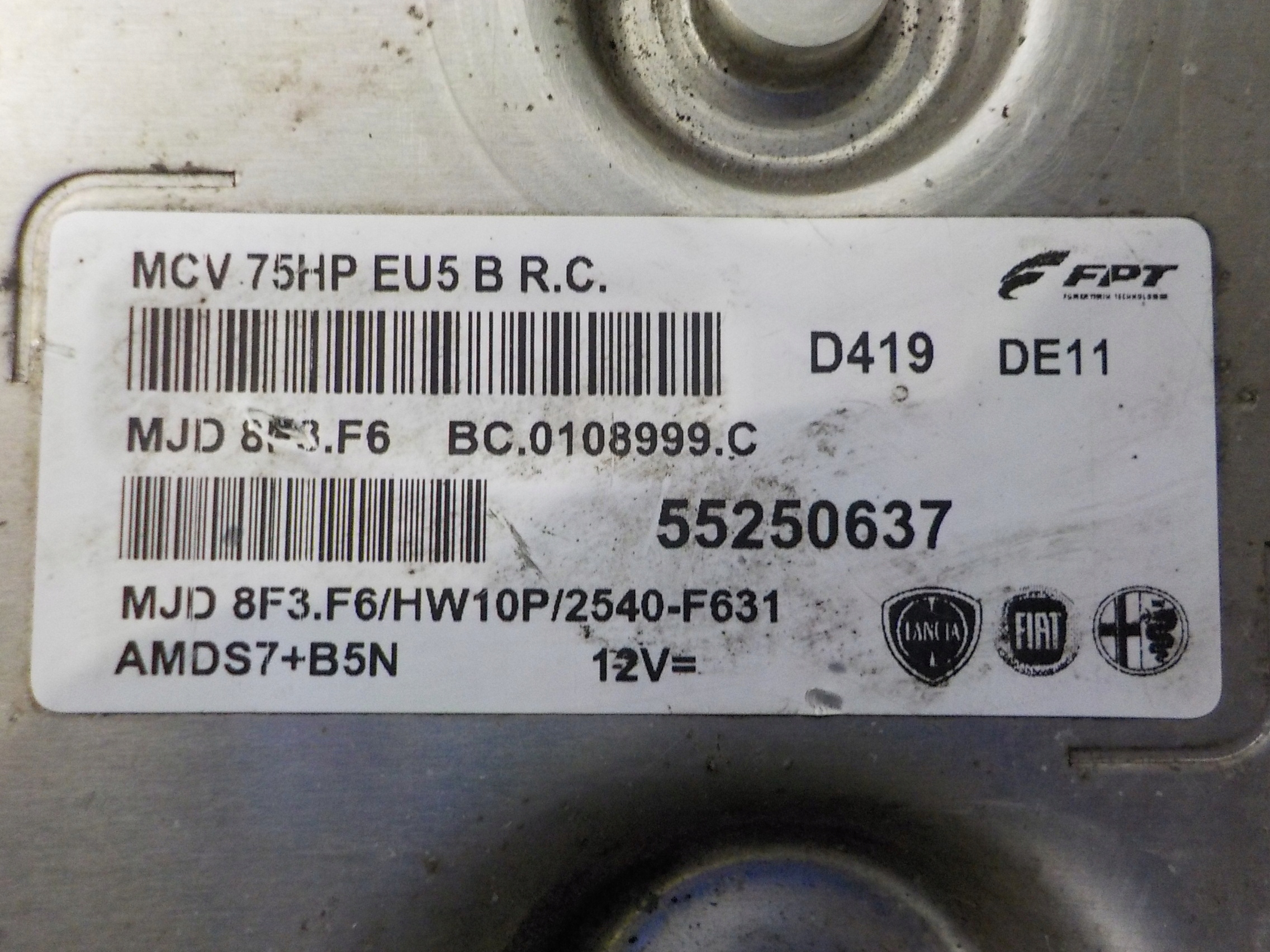 FIAT FORINO III computer control unit 55250637 MJD 8F3.F6