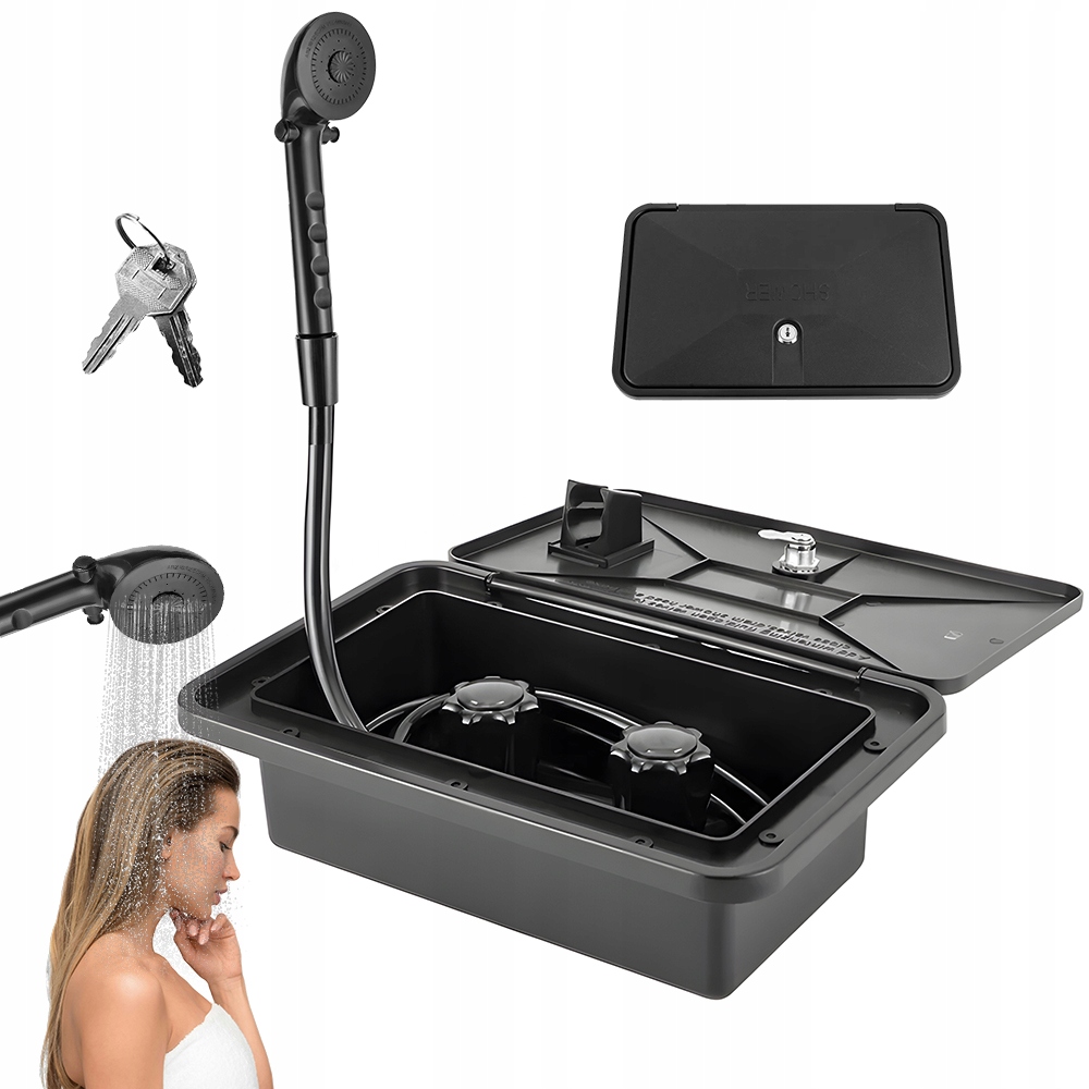 Odolná Cestovní Sprcha S Pojistkou Proti Krádeži A Hadicí 150 CM