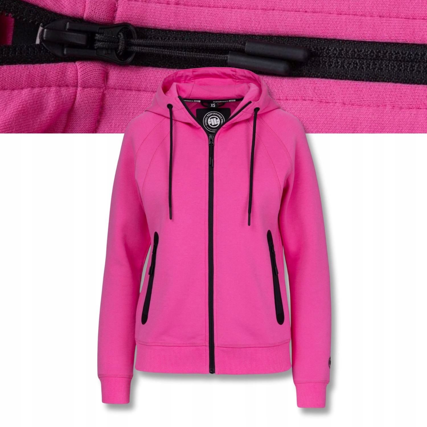 Damska Bluza Rozpinana z Kapturem Pitbull Explory Dopasowana Sportowa M