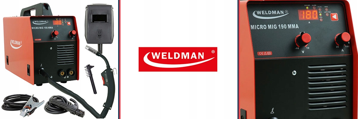 Spawarka MIGOMAT inwertorowa MIG 190 MAG MMA FLUX Model MIG 190 MMA