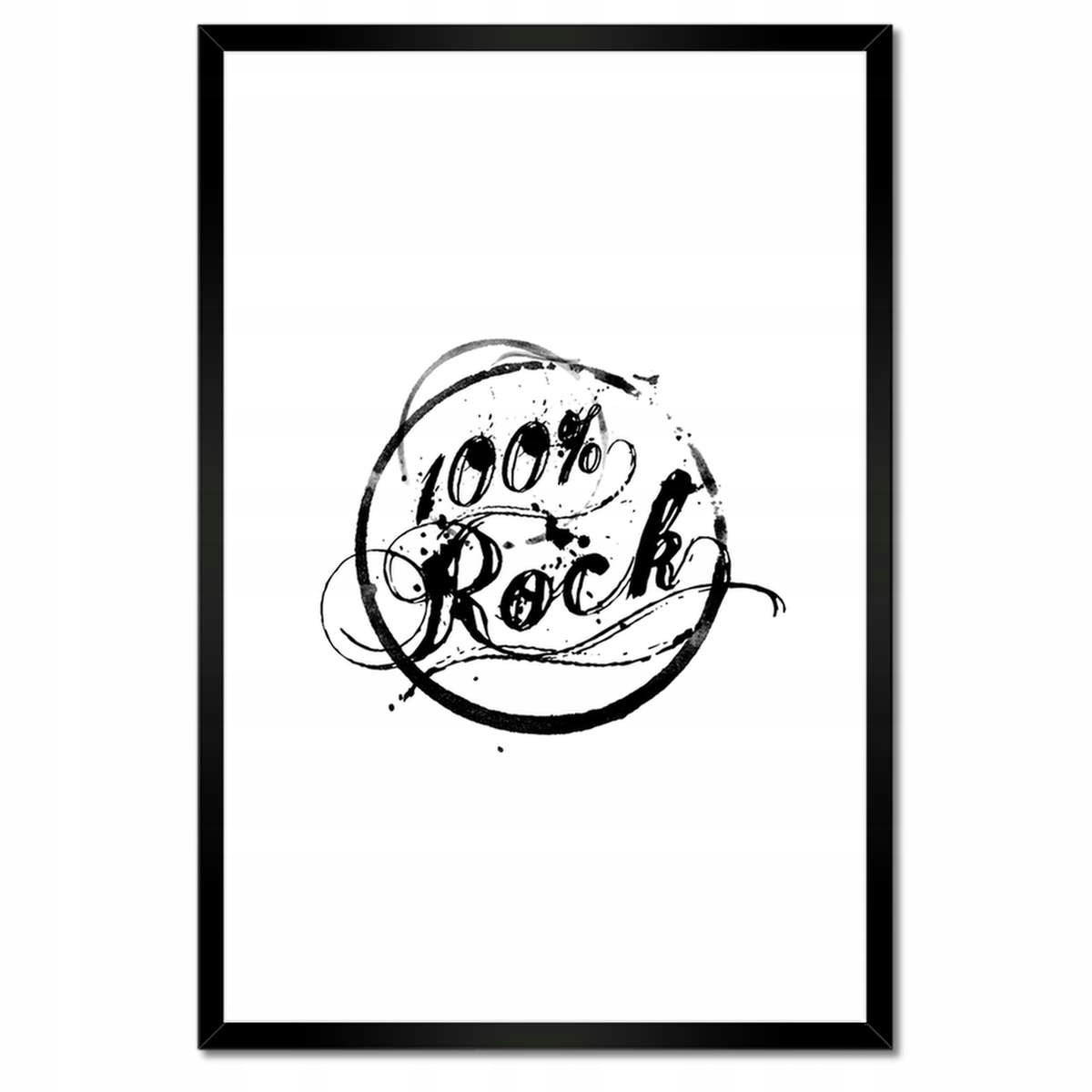 Plakáty v rámu 40x60 100 procent Rock Hudba