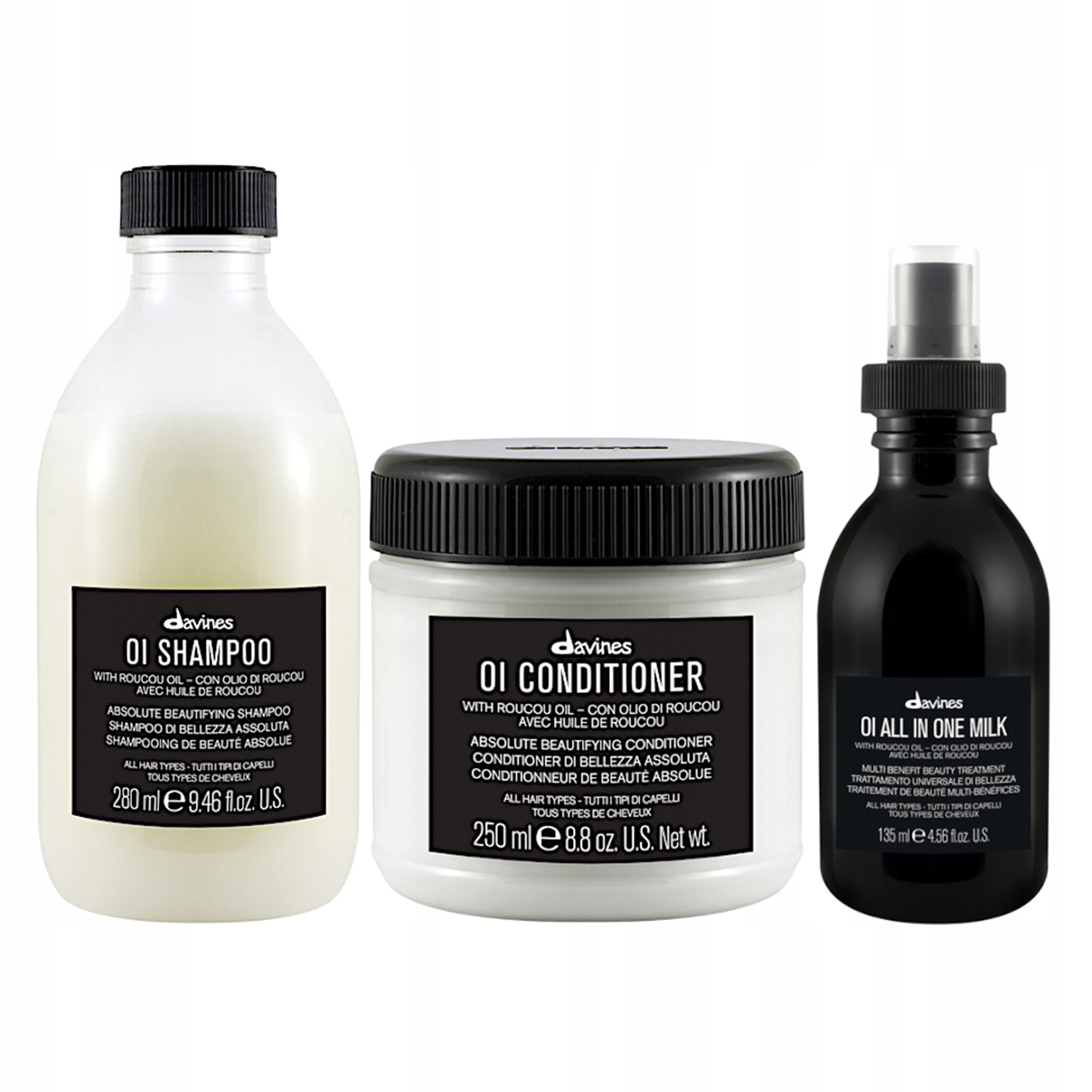 Davines Oi Oil Šampon Kondicionér Mléko Hydratace Obnova Sada