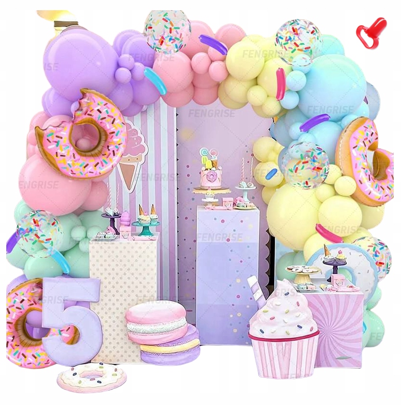 Dekorácia Balónová Pastelová Pre Deti Krst Rok Narodeniny Baby Shower