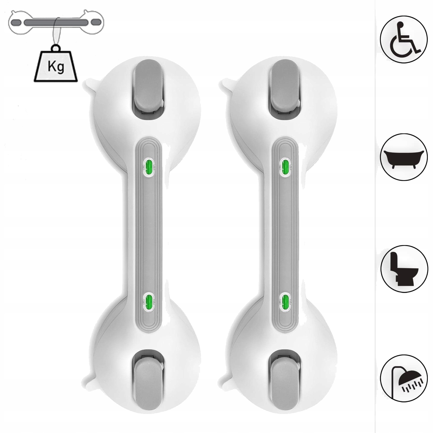 Łazienkowe Z Przyssawkami 2 Szt Uchwyt Bezpieczeństwa Dla Osób Starszych
