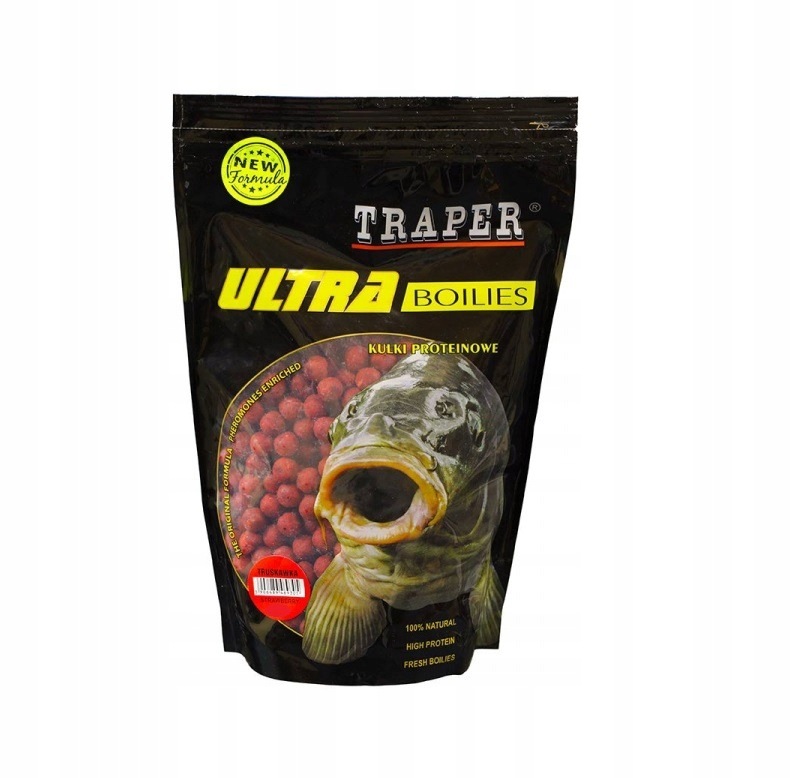 Traper Kulki Ultra 16mm Truskawka 1kg