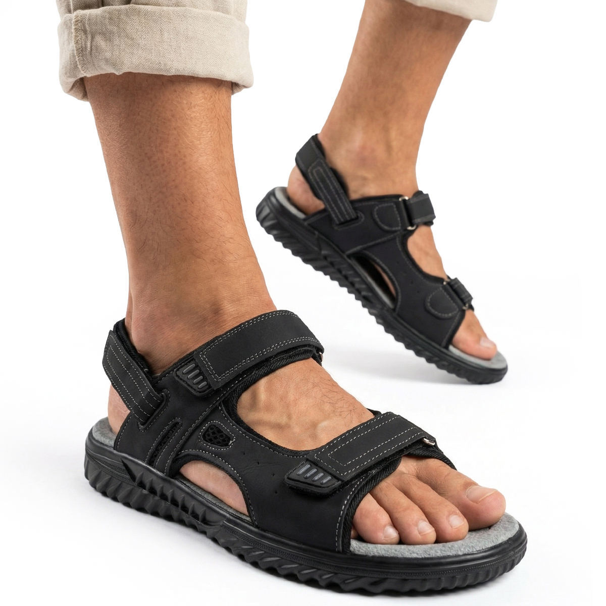 Sandály vč. kůže, lehká sportovní obuv nastavitelná na Suchý Zip Wojtyłko 45