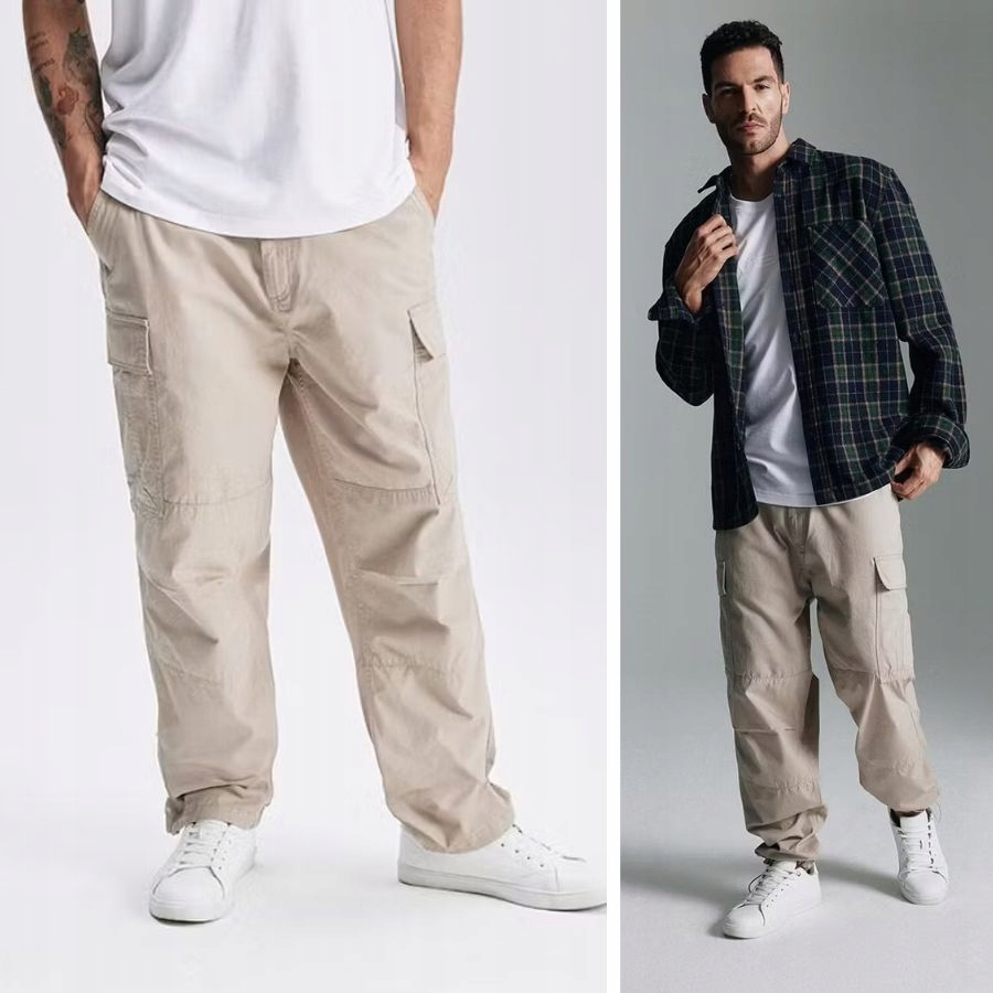 Spodnie Męskie Diverse Cargo Bojówki Joggery Sportowe Na Co Dzień