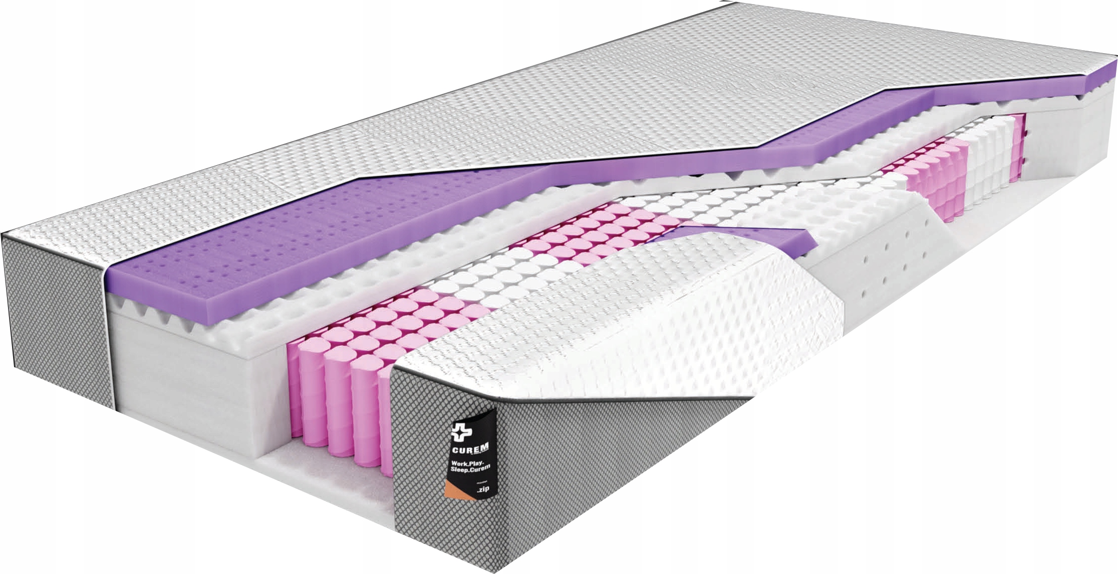 Materac Hilding Curem .zip o wymiarach 140x200