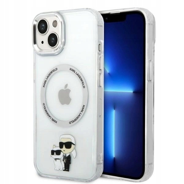 Etui Karl Lagerfeld Karl&Choupette MagSafe iPhone 14 Plus przezroczyste