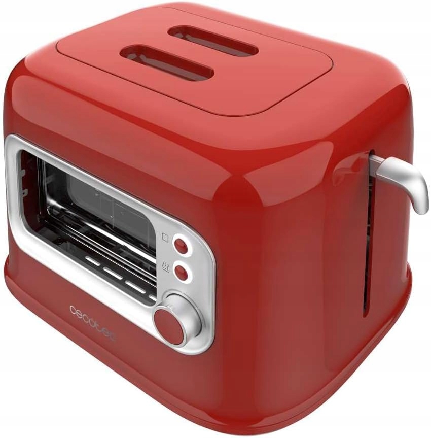 Toster Cecotec RetroVision Red 700 W