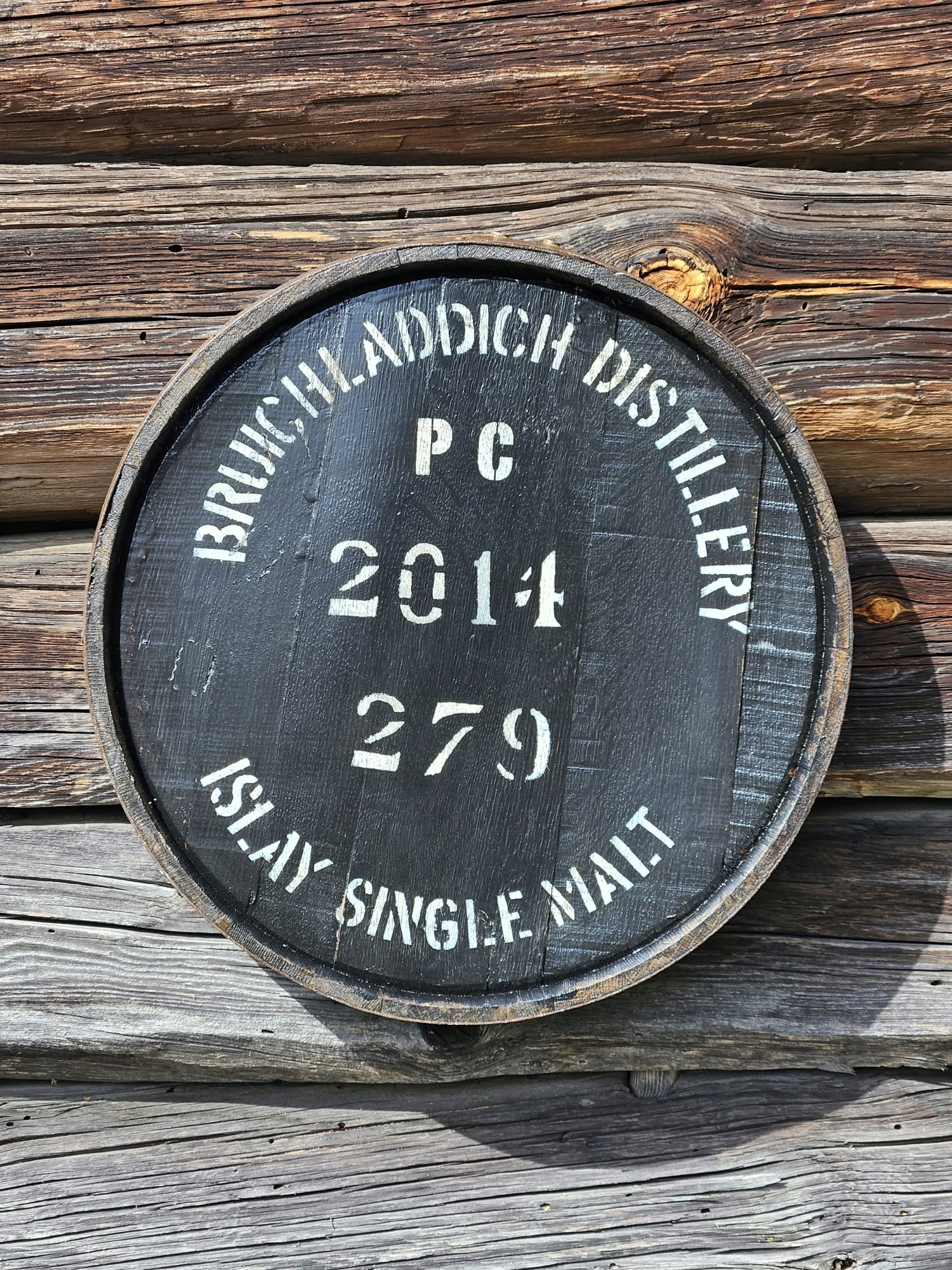 Dekiel ze sudu na skotskou whisky Bruichladdich 2014 Černý s obroučkou