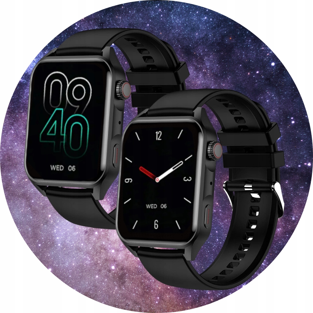 SMARTWATCH ZEGAREK MĘSKI MENU PL ROZMOWY SPORT POWIADOMIENIA PULS AMOLED Kompatybilność systemowa Android iOS