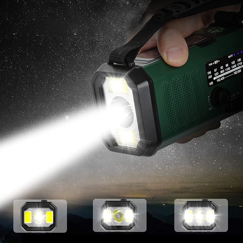 1RADIO FM AWARYJNE SOLAR SOS 10000mAh LATARKA IPX5 Radio AM FM