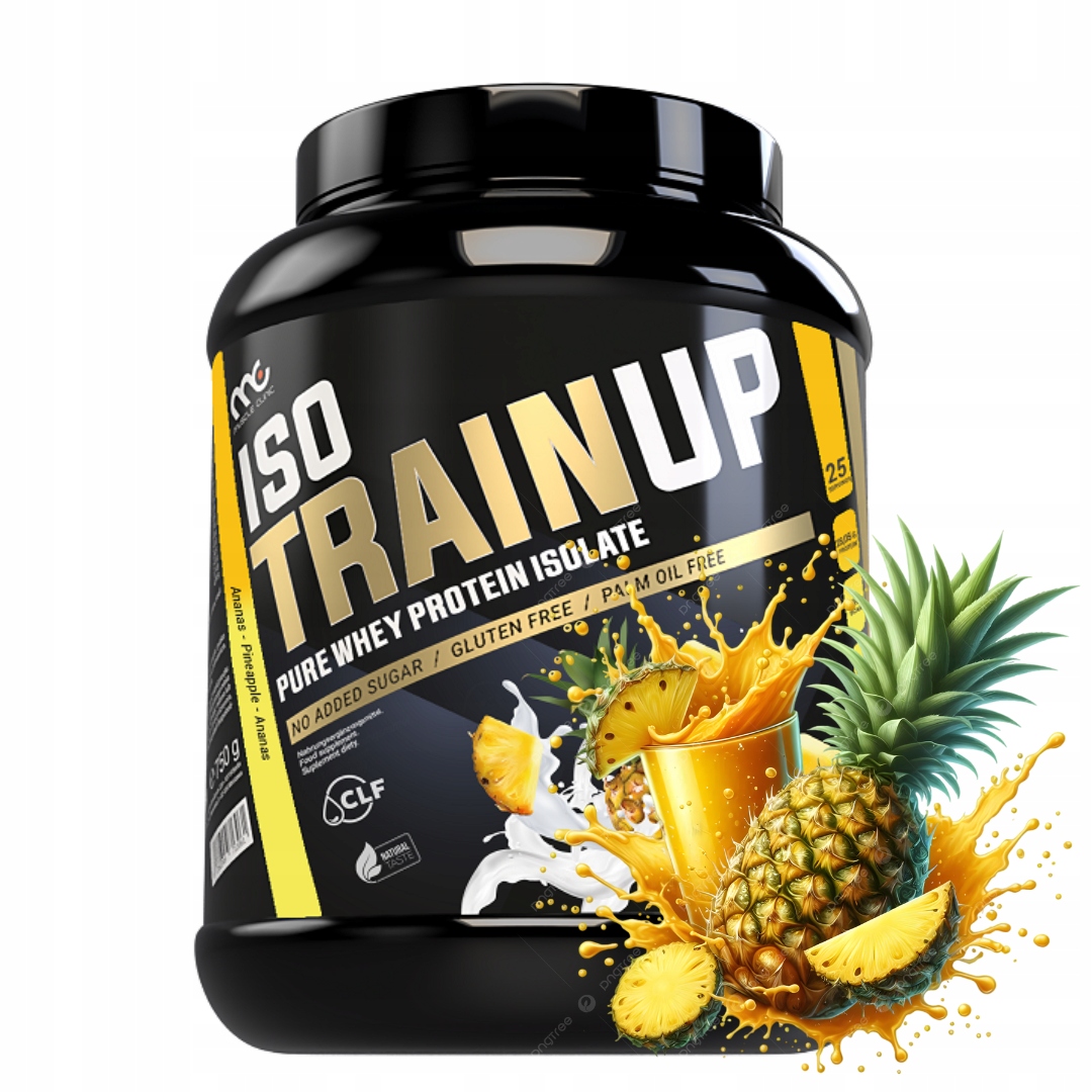 Muscle Clinic Iso Train Up 750 g Wpi proteinový izolát ananas