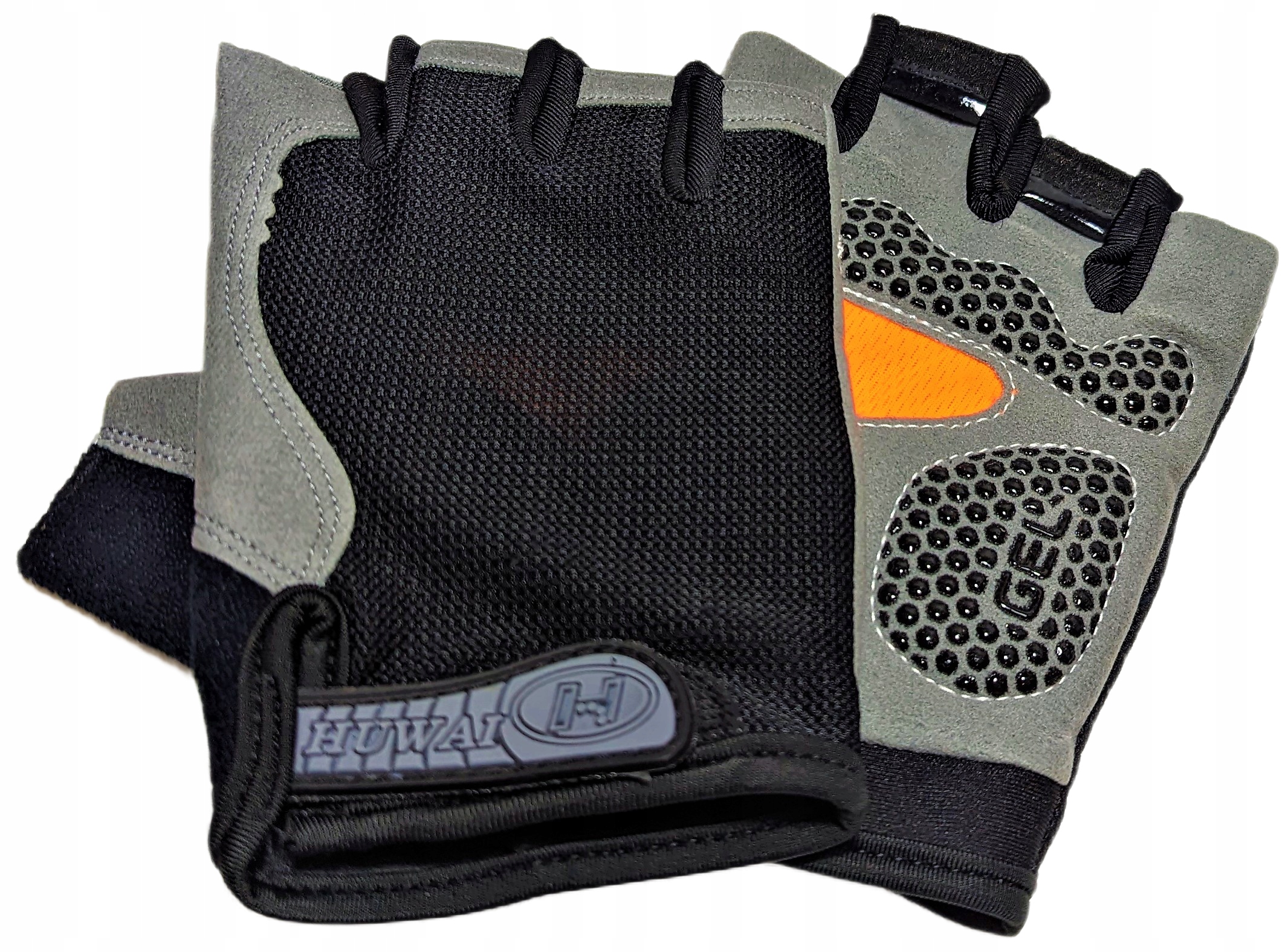 RĘKAWICZKI ROWEROWE KOLARSKIE LETNIE KRÓTKIE BEZ PALCÓW WKŁADKI ŻELOWE GEL Cechy dodatkowe antypoślizgowe elementy na rzep żelowe elementy