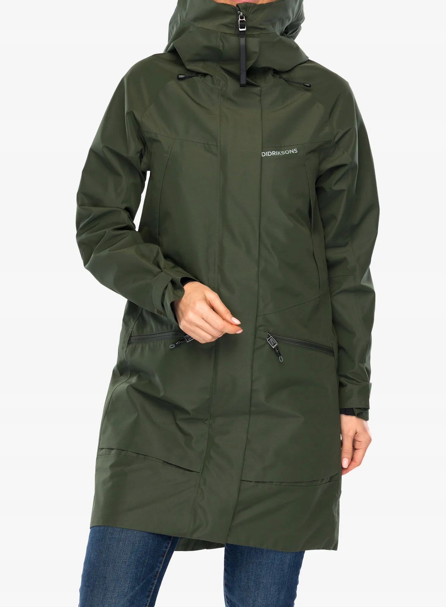 Dámský kabát Didriksons Ilma Parka 8 deep green 32 (xxs)