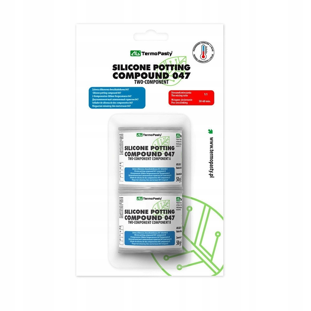 2× Zalewa silikonowa AG TermoPasty dwuskładnikowa 100g