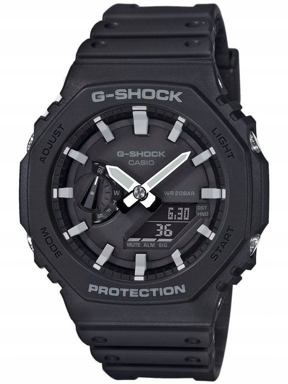 Pánské Hodinky Casio G-shock GA-2100-1AER Černá Datumovka 200 M Pro Kluka