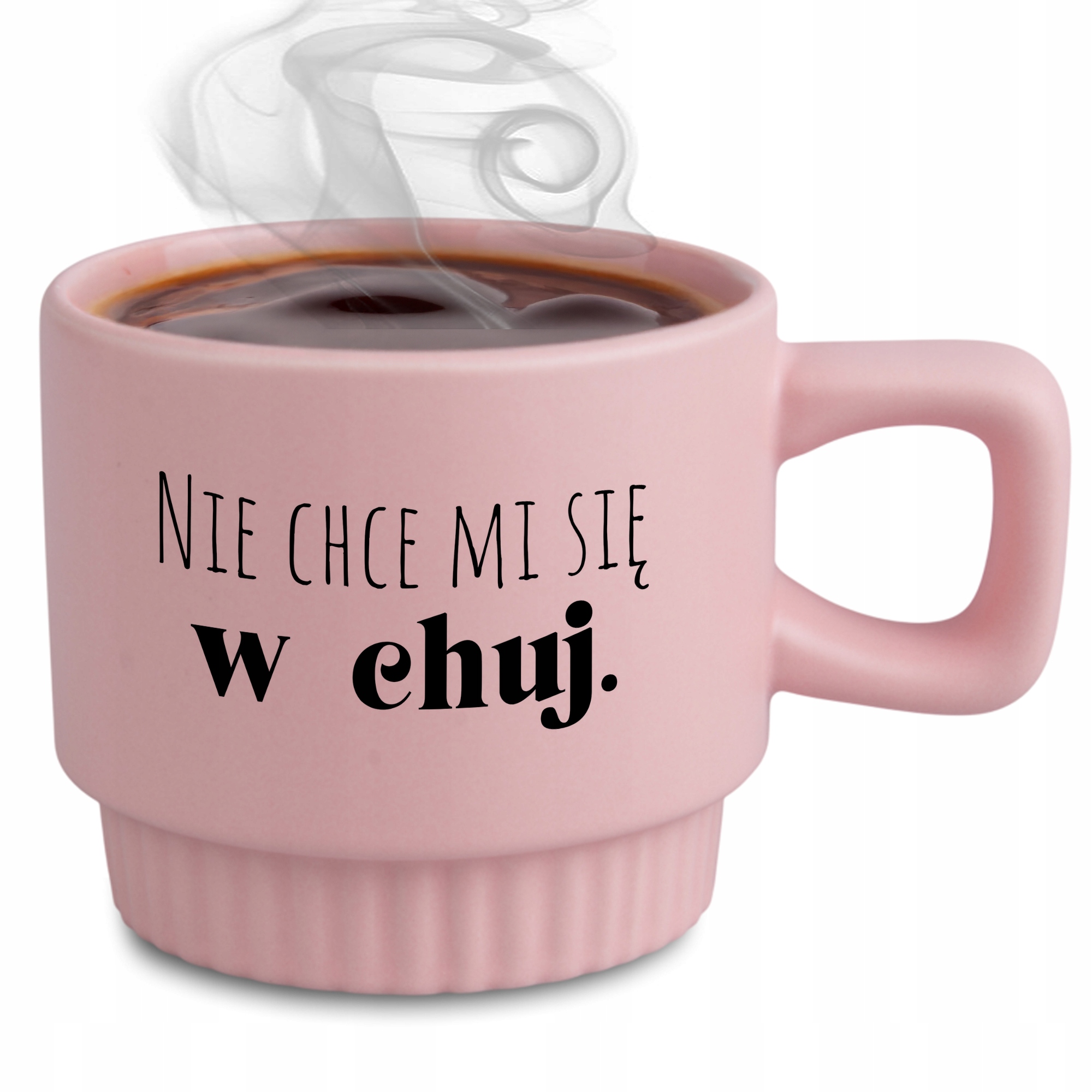 Rýhovaný Hrnek Elegantní Dárek Do Práce Kanceláře Růží Se MI V Ch*j Nechce