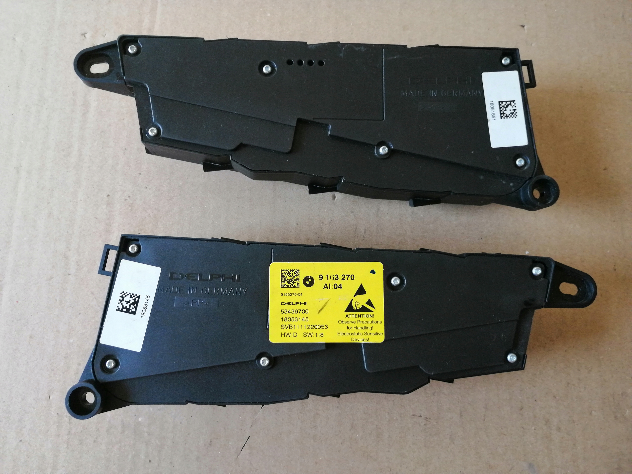 PANEL switch of control seat left 9163270 BMW F01 F02
