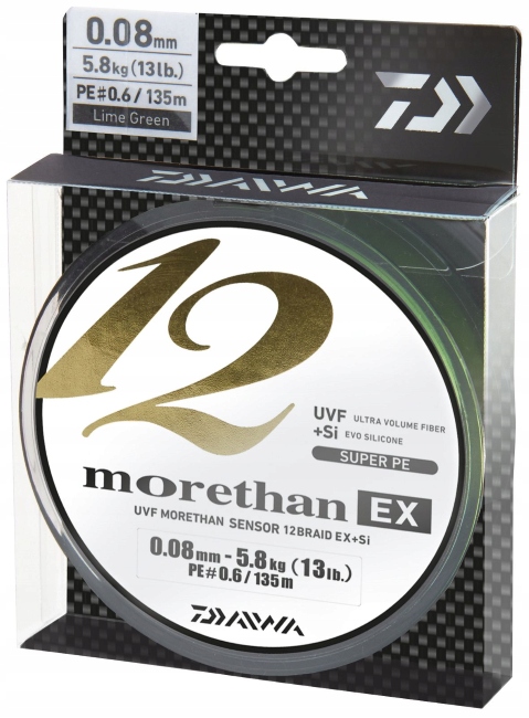 Plecionka Daiwa Morethan 12 Braid Ex+si 0,10 mm x 135 m 12695-010
