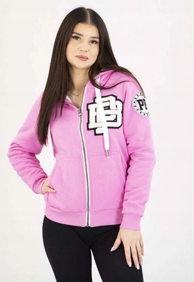Mikina Pit Bull S Kapucí Zip Ruffina Pb ice pink