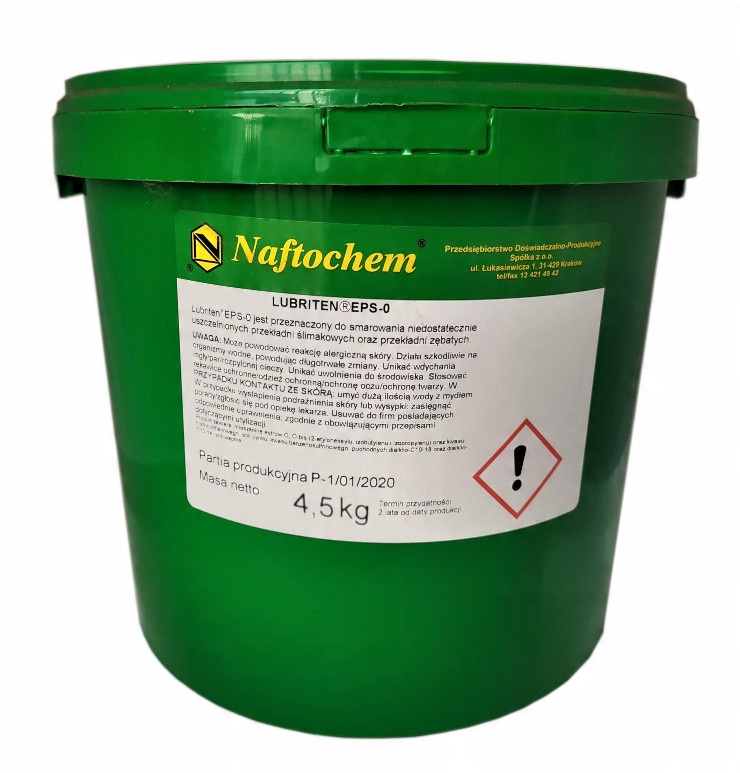 

Smar Przekładniowy Przekładni Lubriten EPS-0 4,5kg
