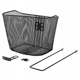 Levně Koš na kolo s úchytem a odnímatelnou ocel