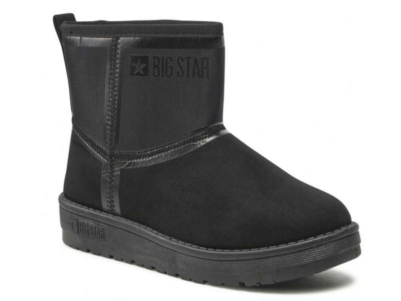 Dámské boty Big Star KK274614 sněhule černé Snow Boots Nazouvací 39