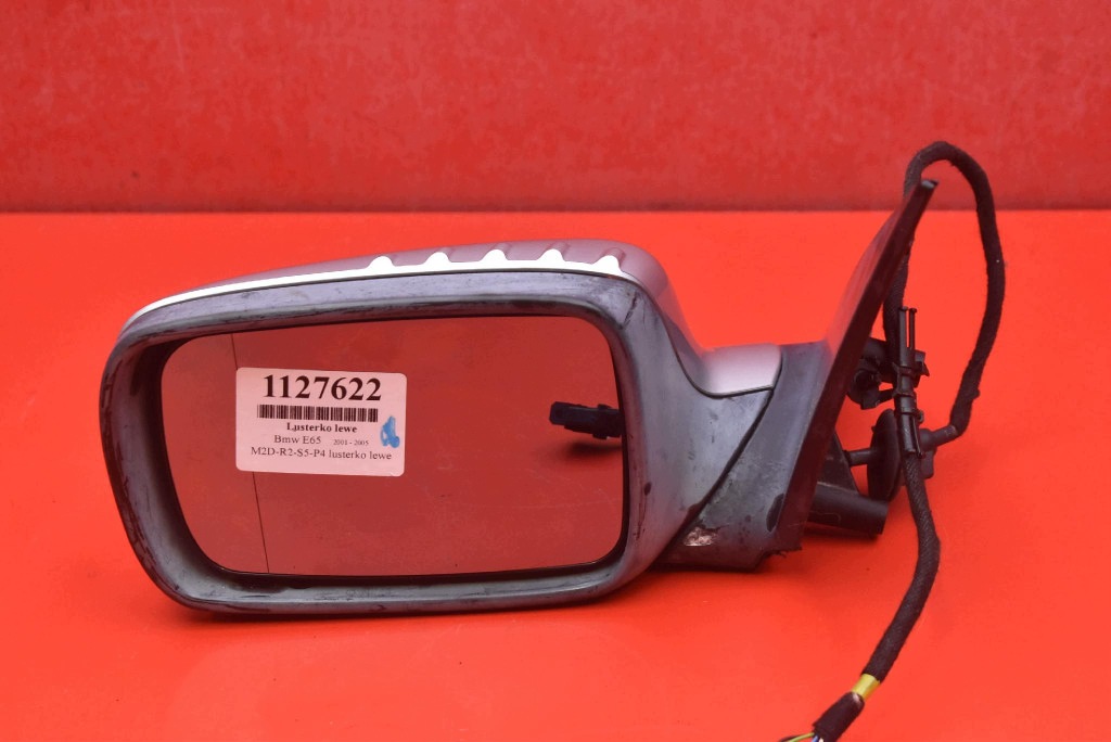 mirror left silver EU BMW E65 01-05 13 PIN