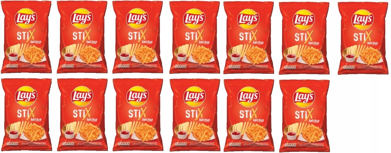 Levně 13 x 130 g Lay's Stix Kečup chipsy Půlka Kartonu