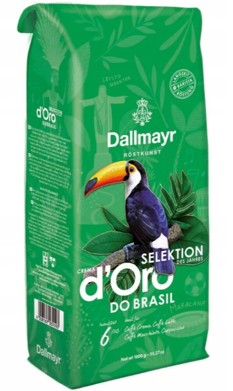 káva zrna Dallmayr D'Oro Do Brasil Selektion Des Jahres 1kg