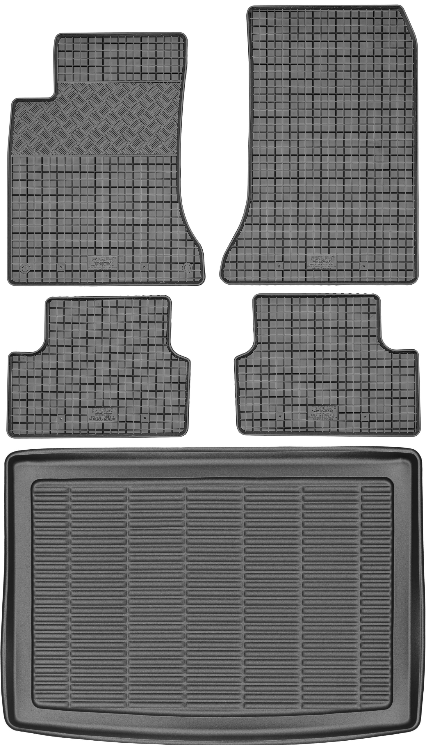 Mercedes B-trieda T246 2011-2018 Sada Gumové rohože rohož