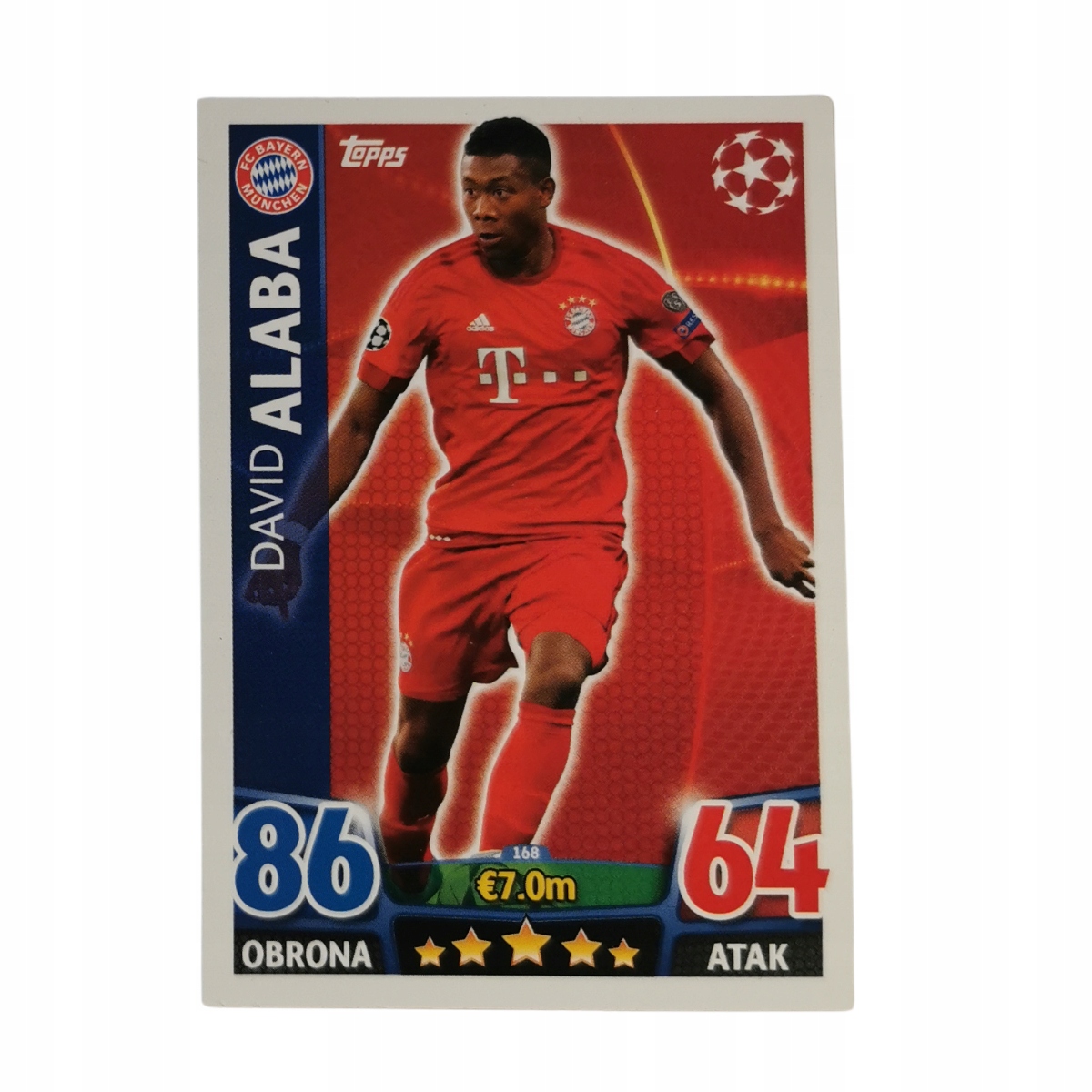 Karta Match Attax David Alaba 2015-2016 Bayern Monachium