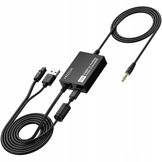 Optický převodník na 3,5 mm 192 kHz Dac, digitálně-analogové audio Prozor