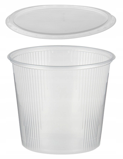 

Pojemniki okrągłe z wieczkiem 400ml Pp 50szt