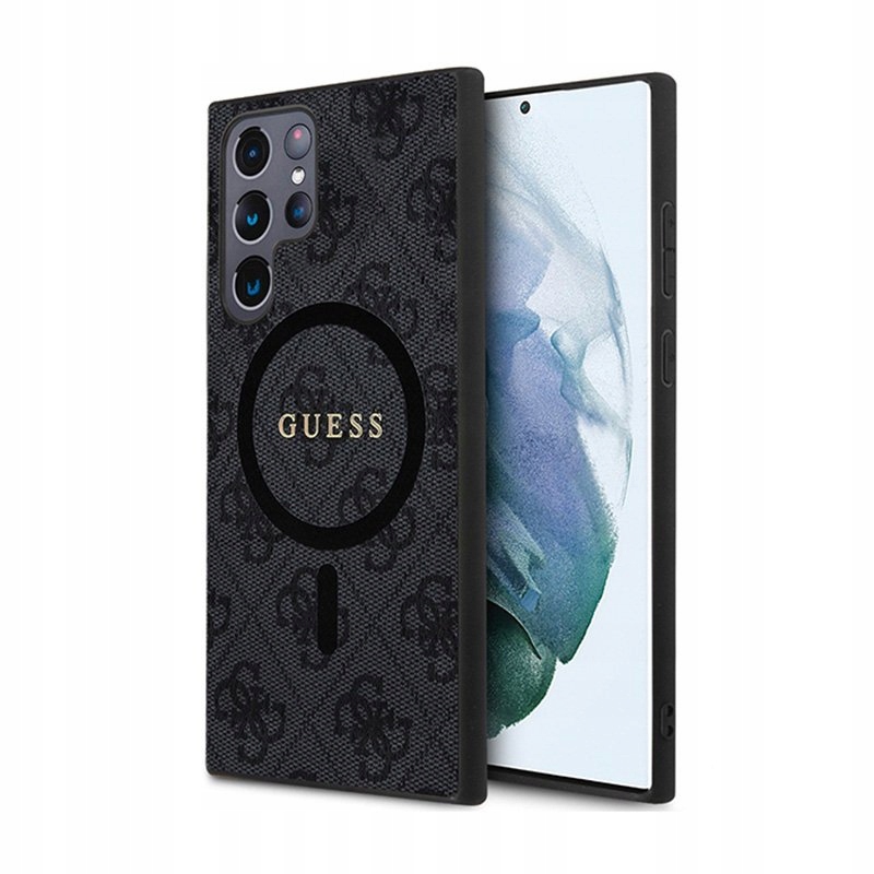 Guess 4G Collection Leather Metal Logo MagSafe Pouzdro Samsung Galaxy S24