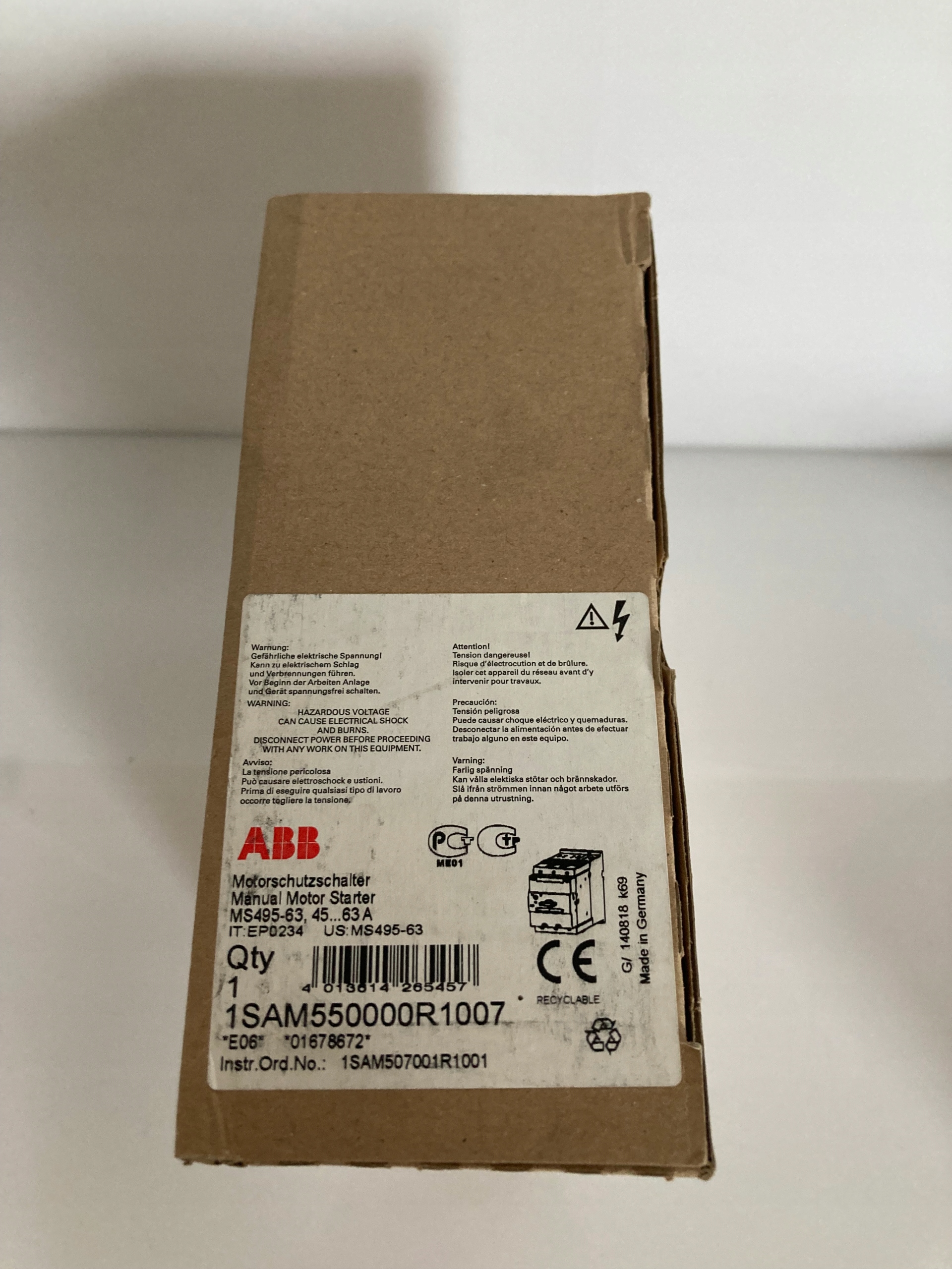 Abb 1SAM550000R1007, MS495-63