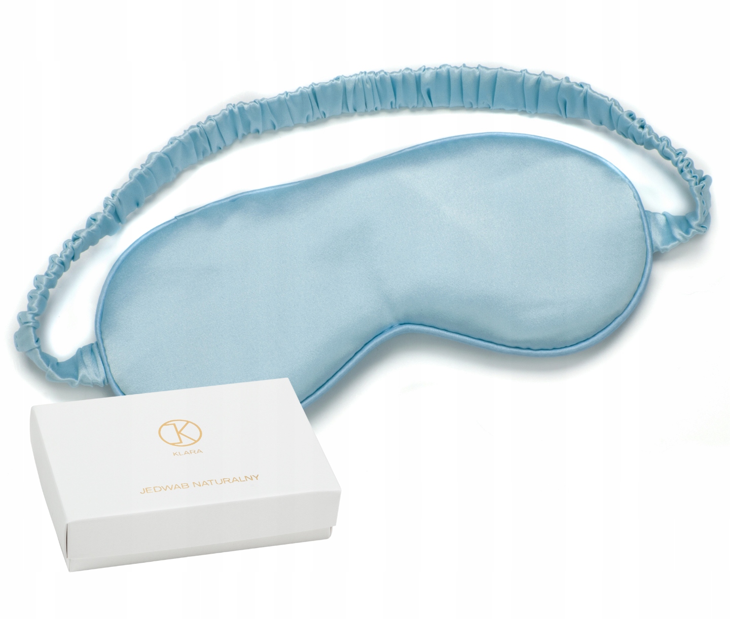 

Klara Jedwabna Opaska Na Oczy Niebieska Jedwab