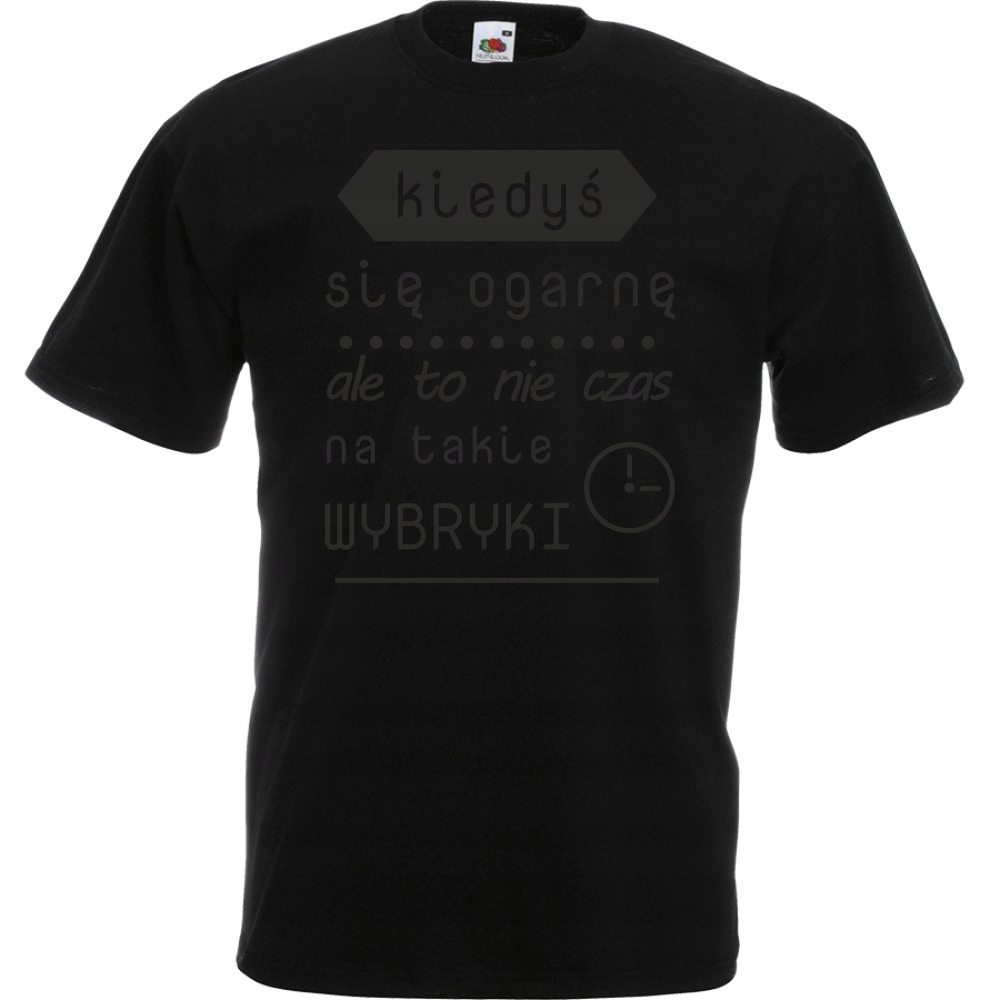 

Koszulka zabawna kiedyś się ogarnę XXL czarna