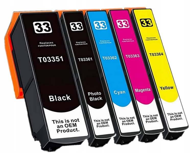 

5x Tusz Do Drukarki Epson XP530 XP540 XP630 XP635