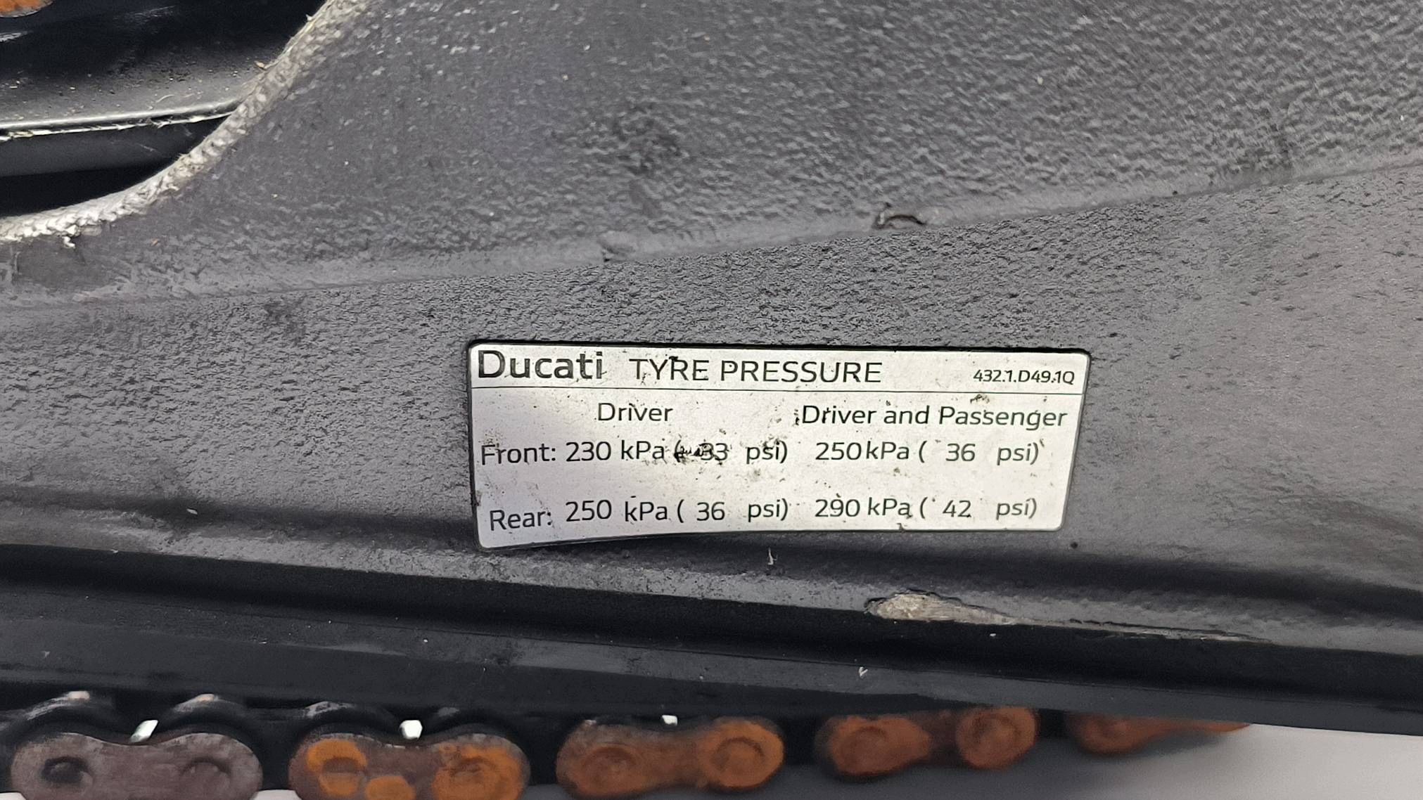 Querlenker heck 4321D491Q DUCATI PANIGALE V2 S