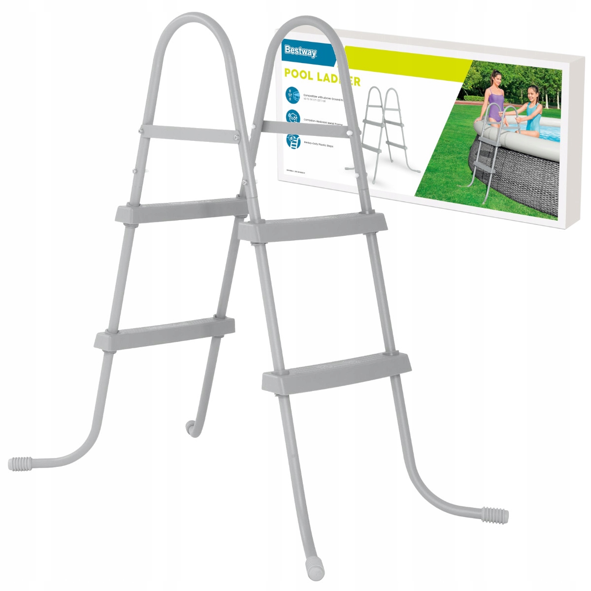 Žebřík Do Bazénu 84 CM Bestway 58430 Protiskluzové Stupně