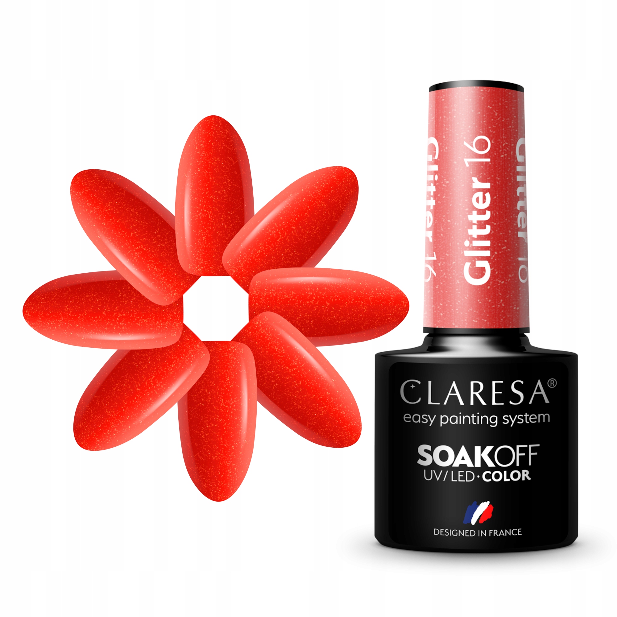 

Claresa Brokatowy Lakier Hybrydowy 5ml Glitter 16