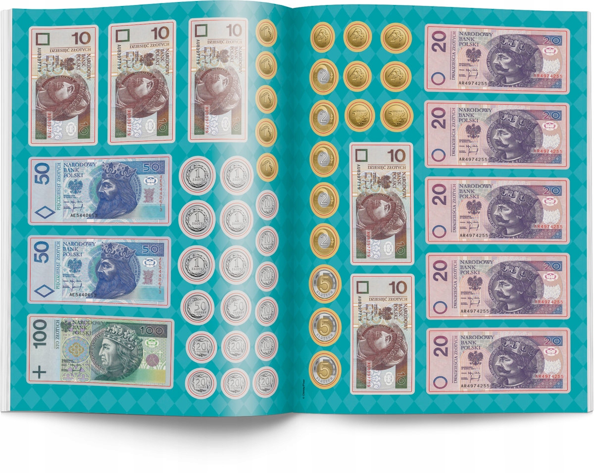 MONETY i banknoty Liczymy DISNEY uczy Dzieci 7+ Nośnik książka papierowa