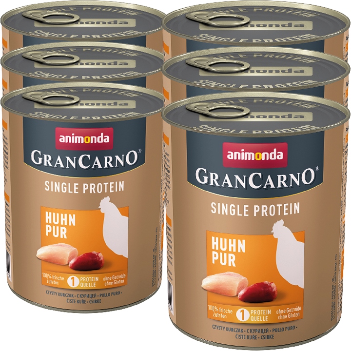 Levně Animonda Pes GranCarno Single Protein Adult Set 6x800 g čisté kuře