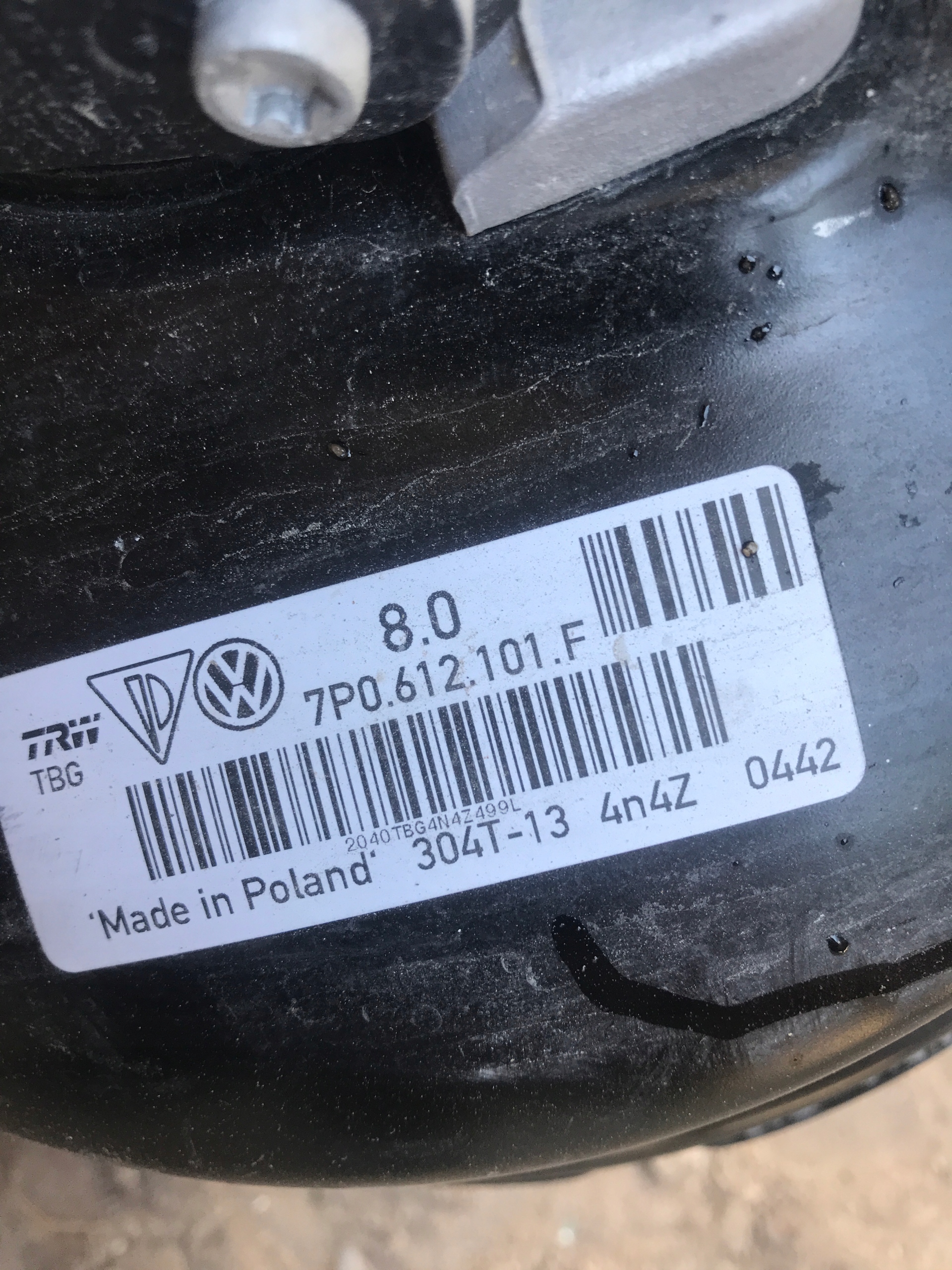 Servo Frein PORSCHE CAYENNE GTS 7P0612101F
