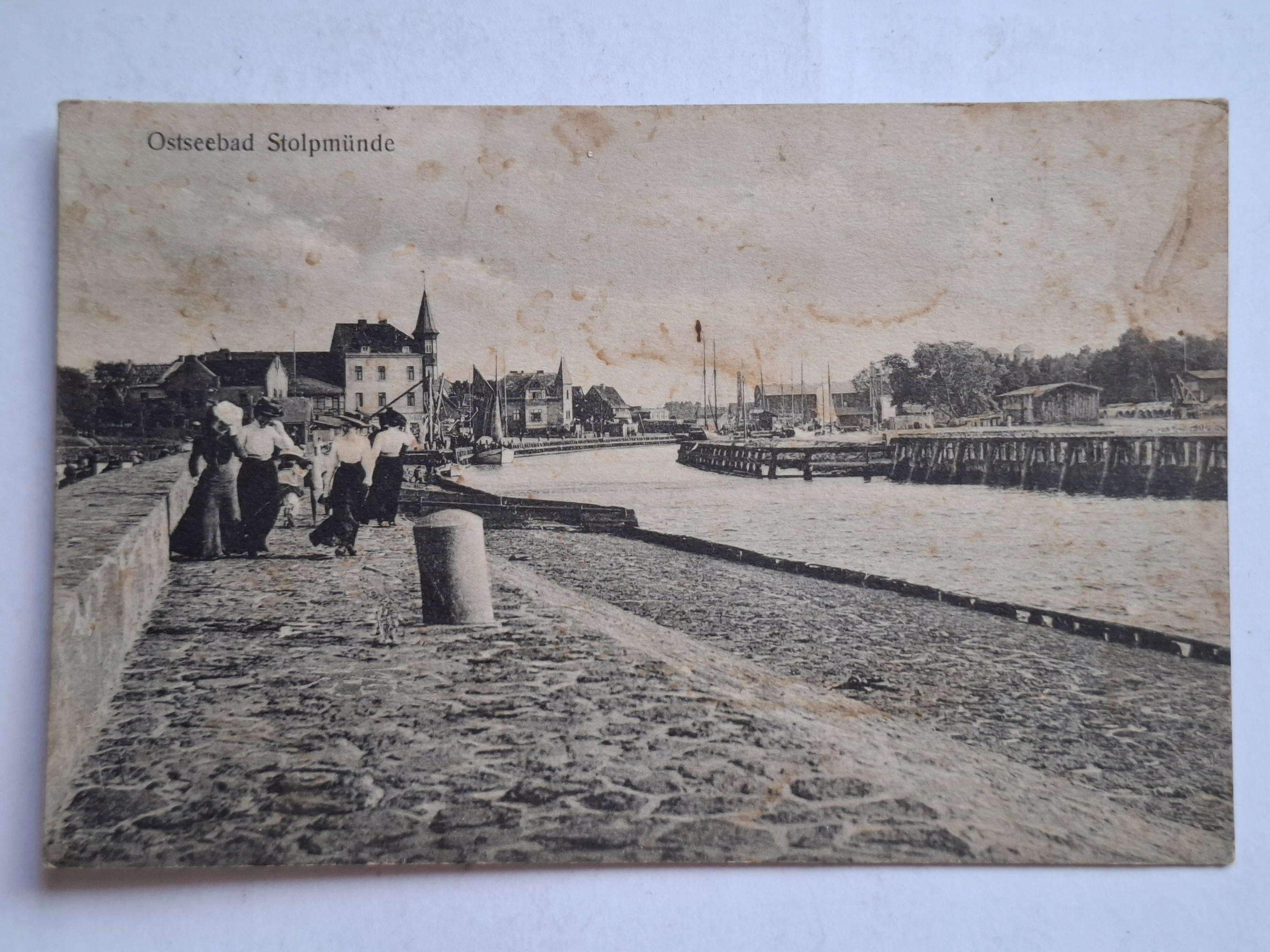 Pocztówka Stolpmunde Ustka Pomorze