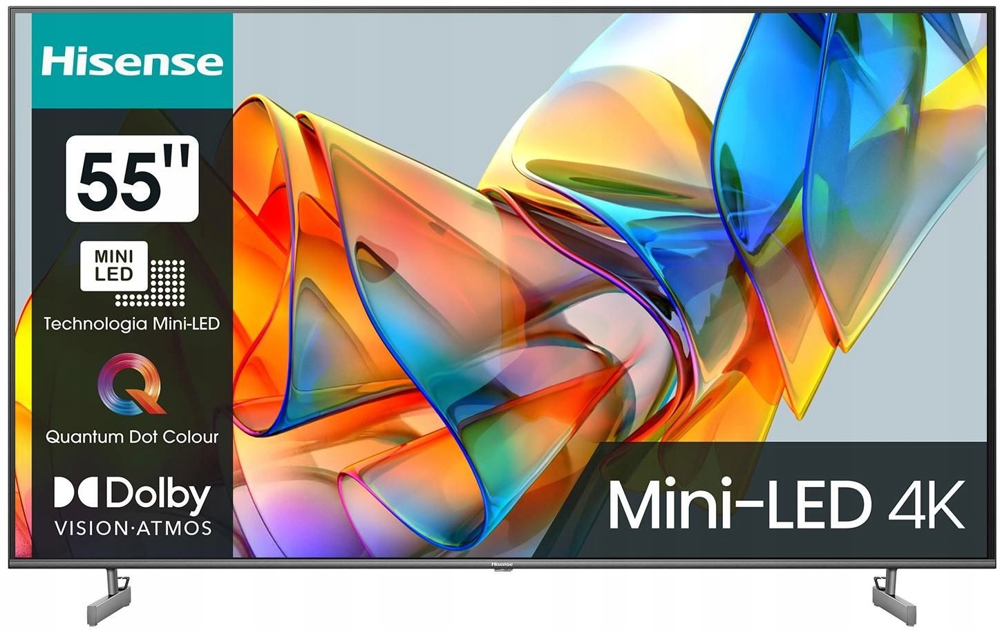 Telewizor Led Hisense 55U6KQ 55" 4K Uhd czarny