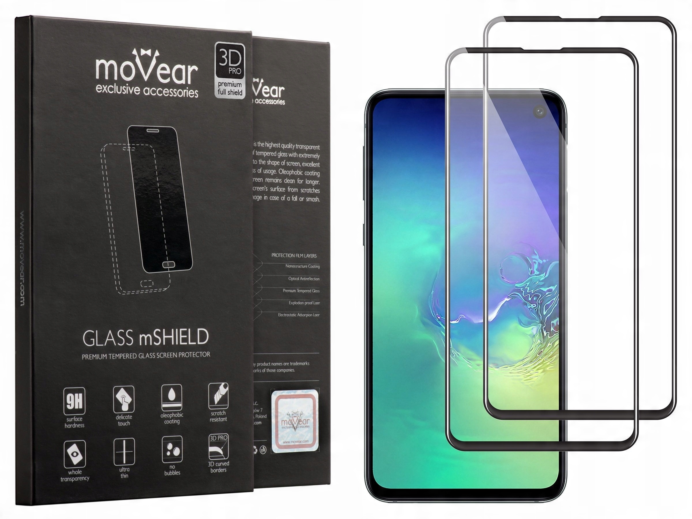 

moVear | Szkło Hartowane 3D na Samsung A71 do Etui